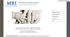 Desktop Screenshot of mrifamilytherapy.com